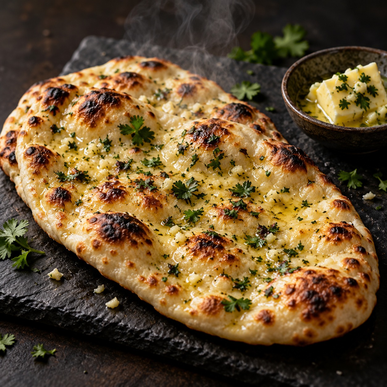 Garlic naan